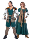 Déguisement de couple guerriers vikings adulte