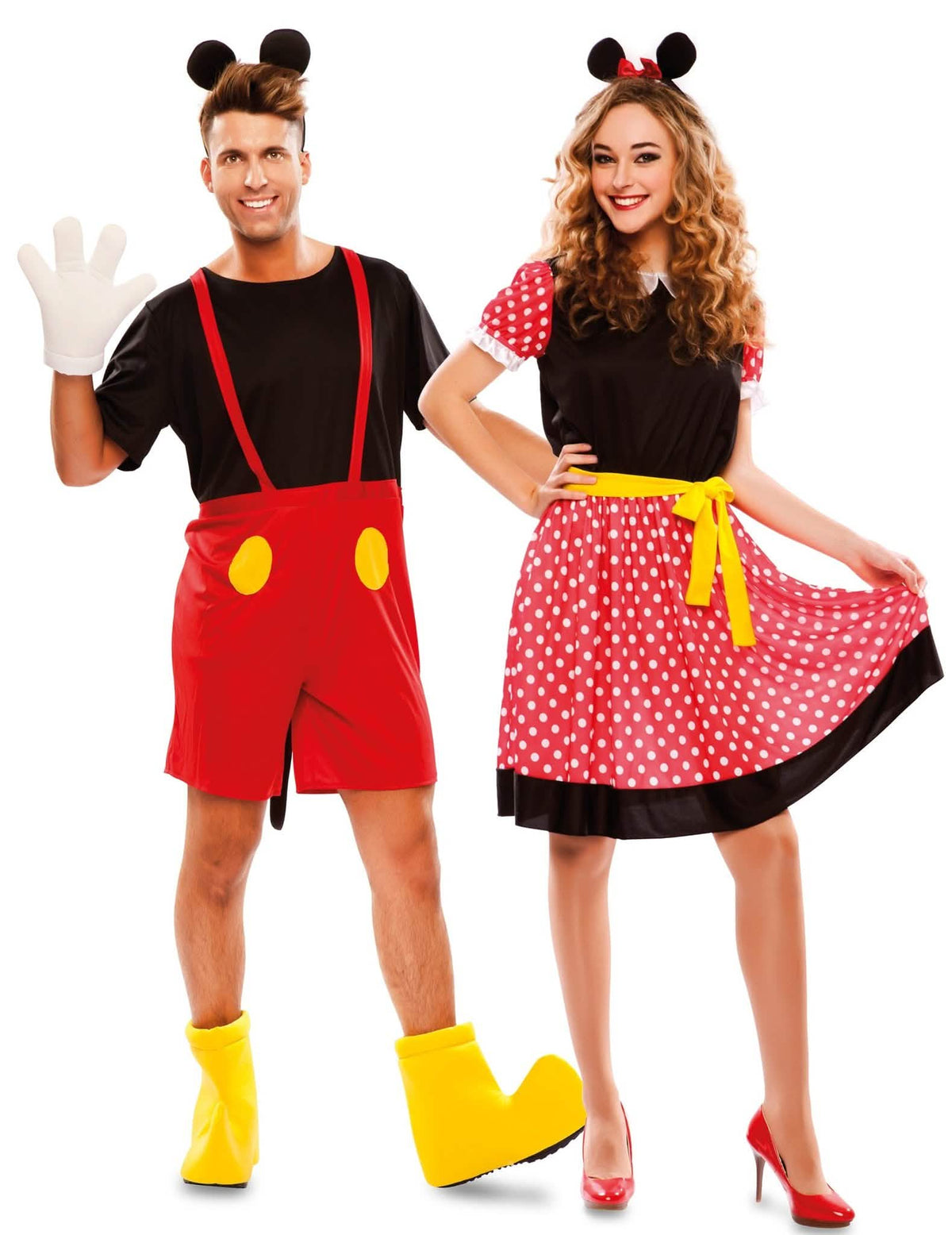 Déguisement de couple célèbres souris adulte