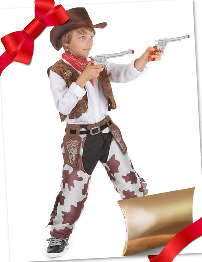 Coffret cadeau déguisement cowboy avec accessoire enfant
