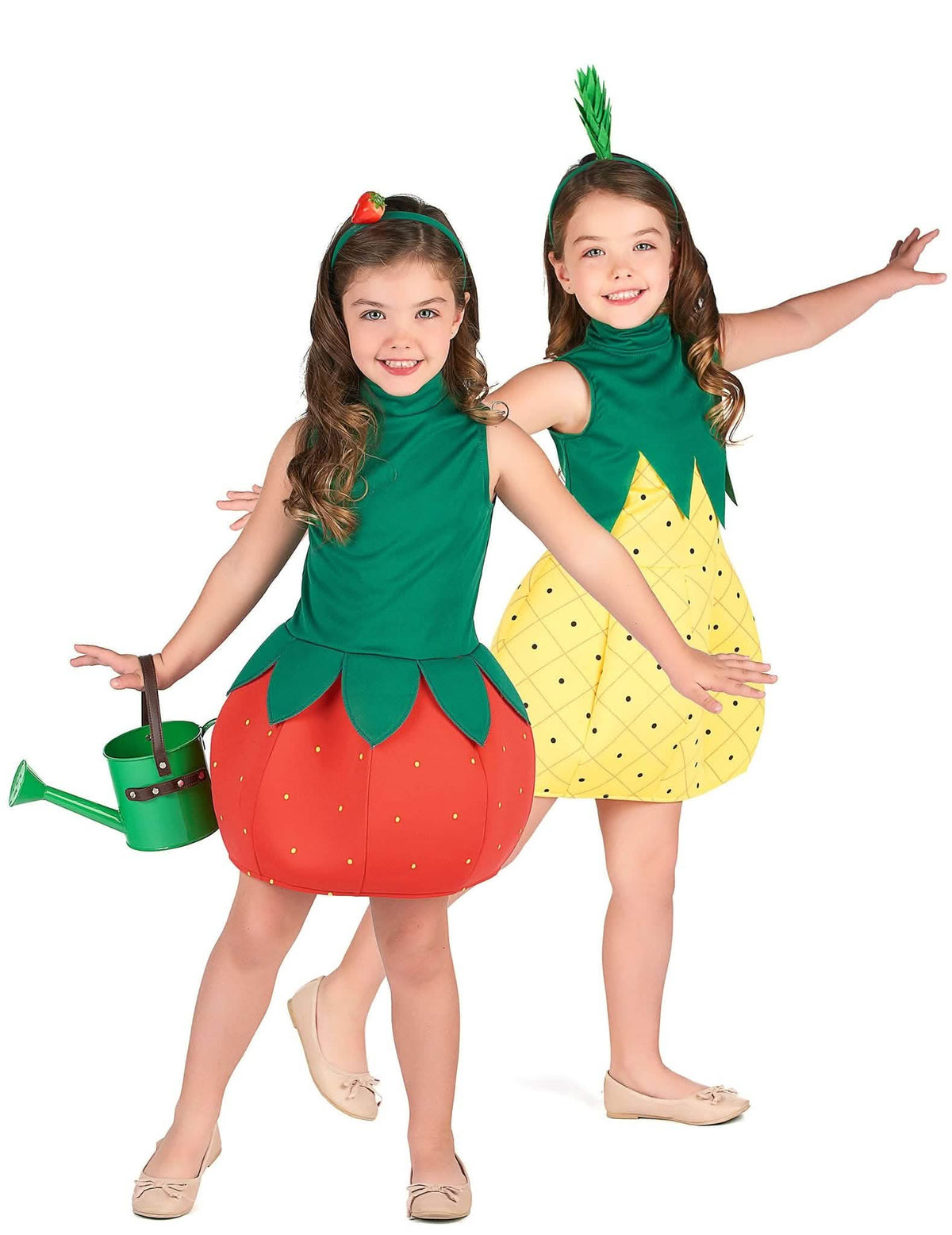 Ananas en aardbei koppelkostuum voor kinderen
