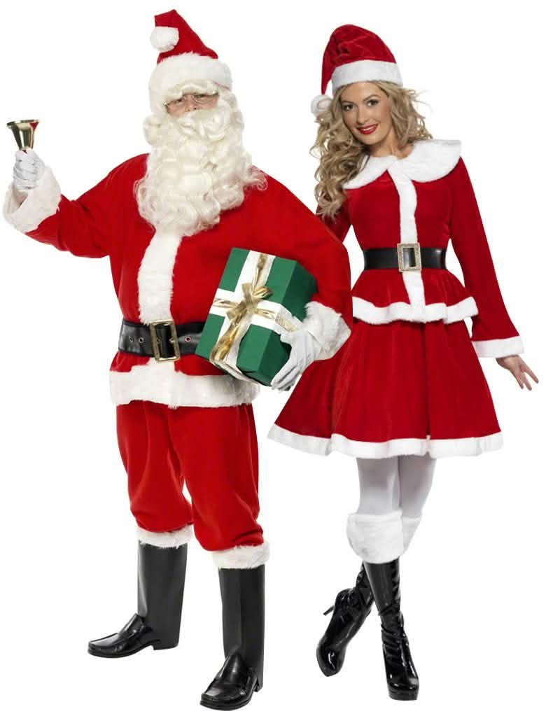 Déguisement de couple Père et Mère Noël