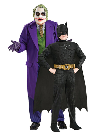Déguisement de couple Batman et Joker père et fils