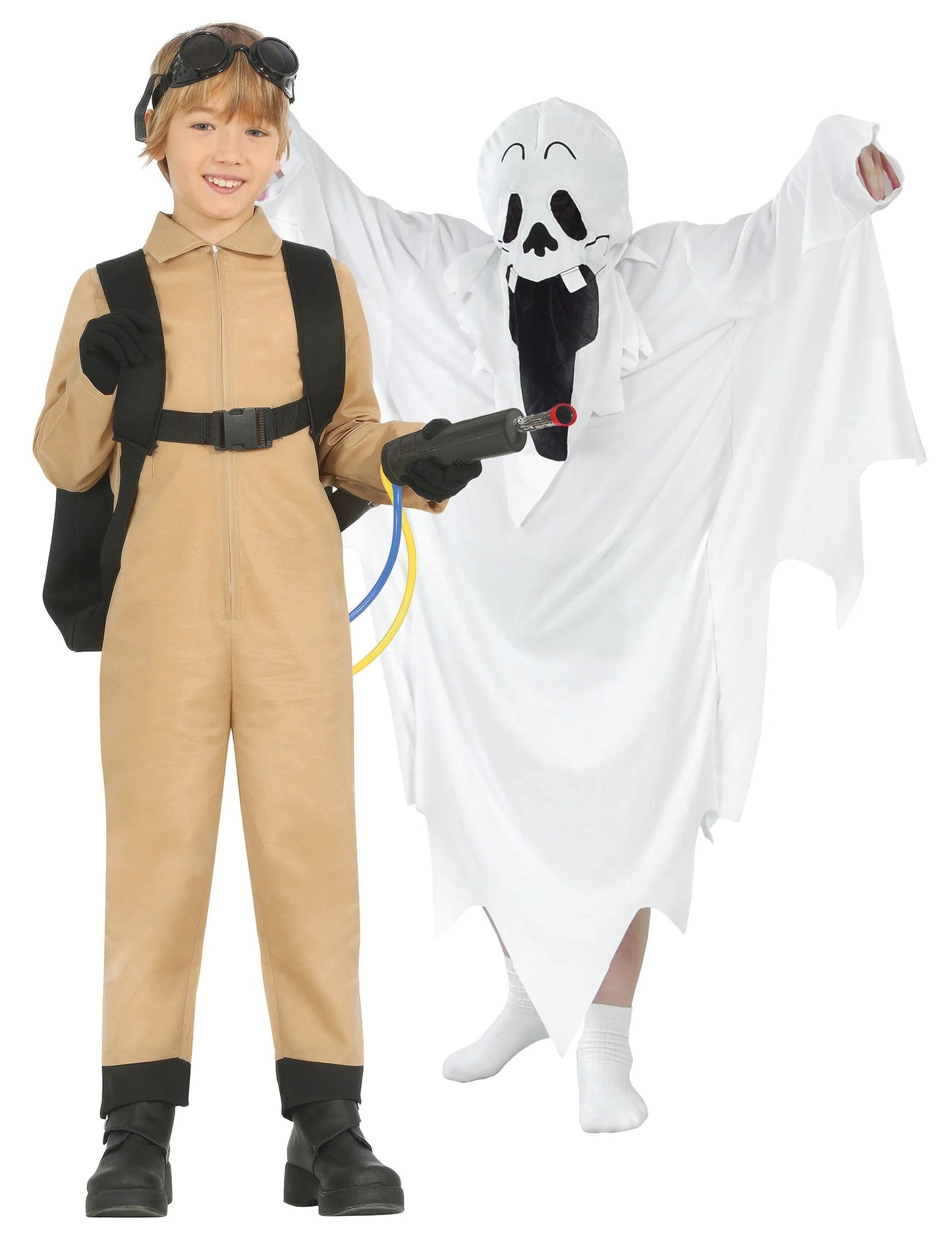 Jager en spookpaar kostuum voor kinderen