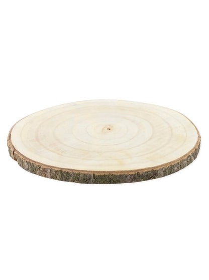 12 rondins de bois naturel 28 à 33 cm