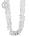 12 Hawaiiaanse kettingen wit