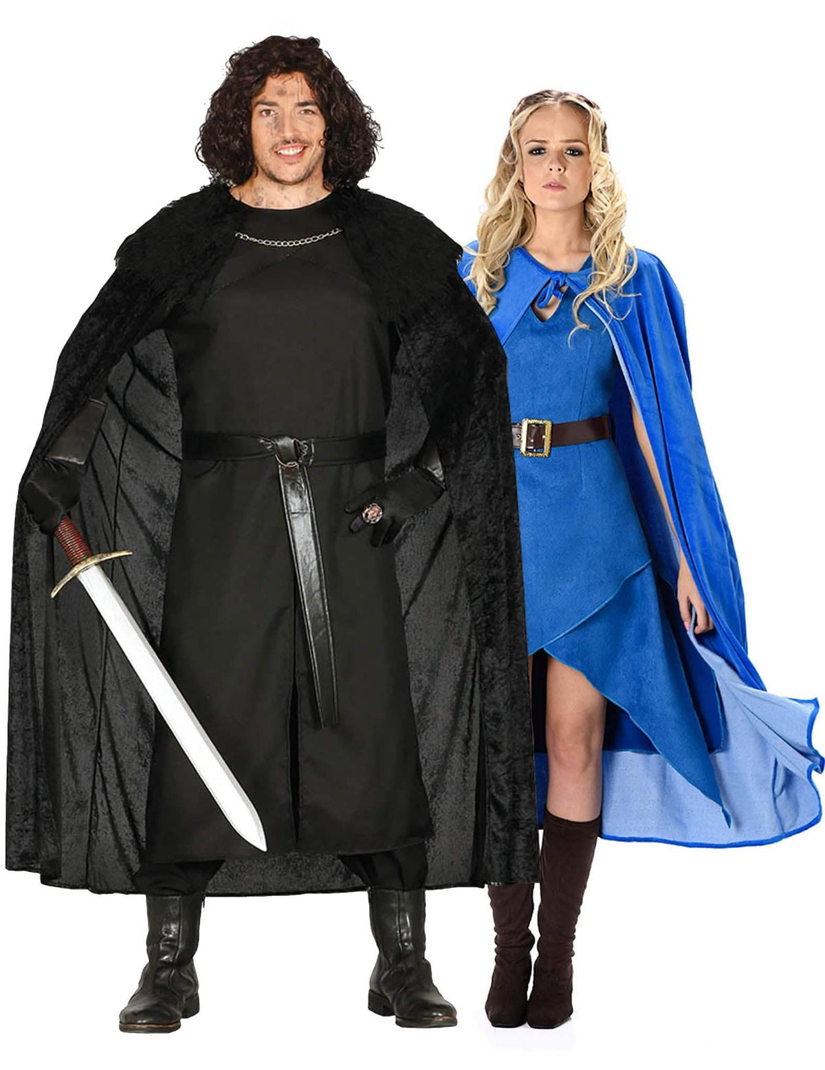 Middeleeuws fantasy koppelkostuum voor volwassenen