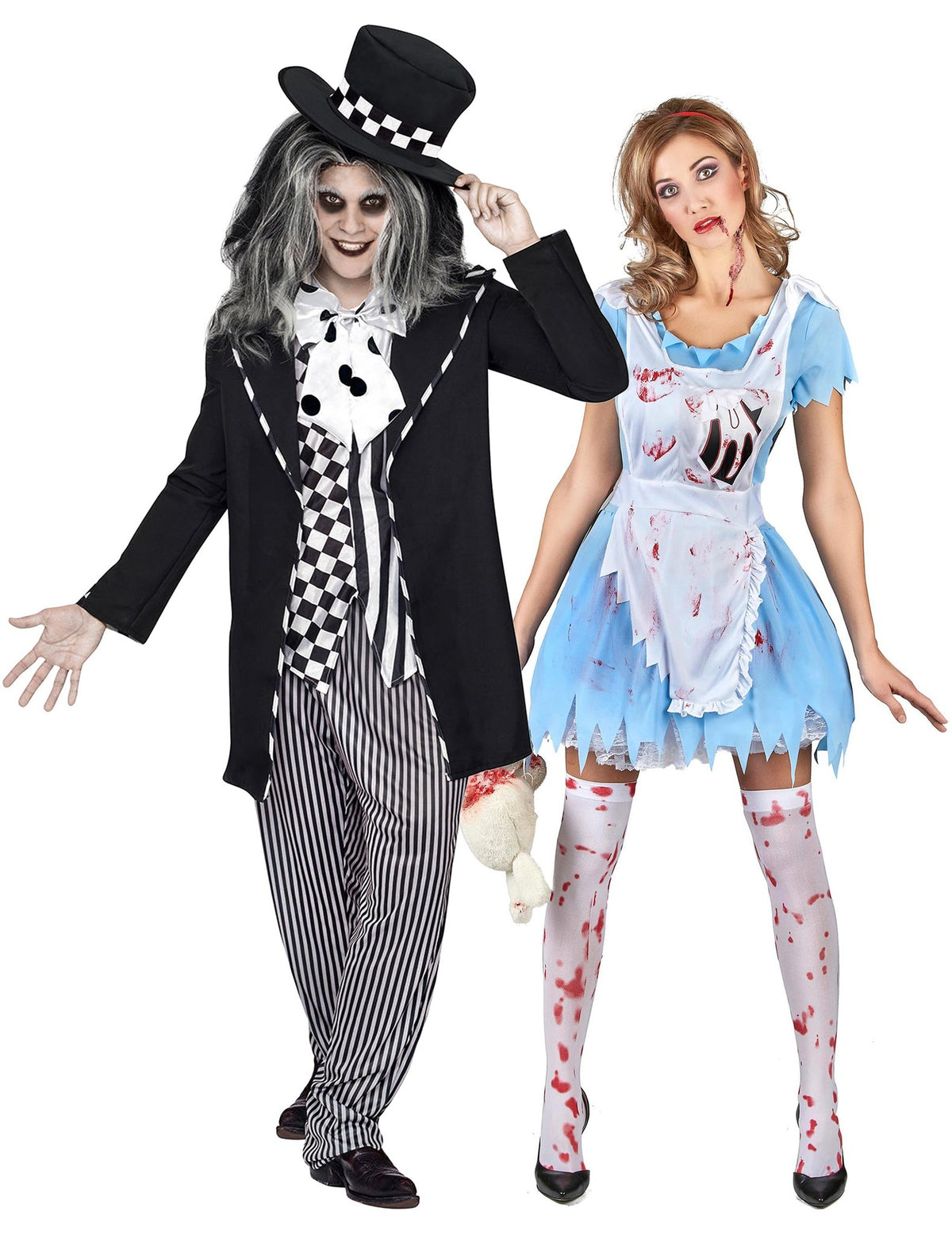 Gothic gekke hoedenmaker en Alice koppelkostuum
