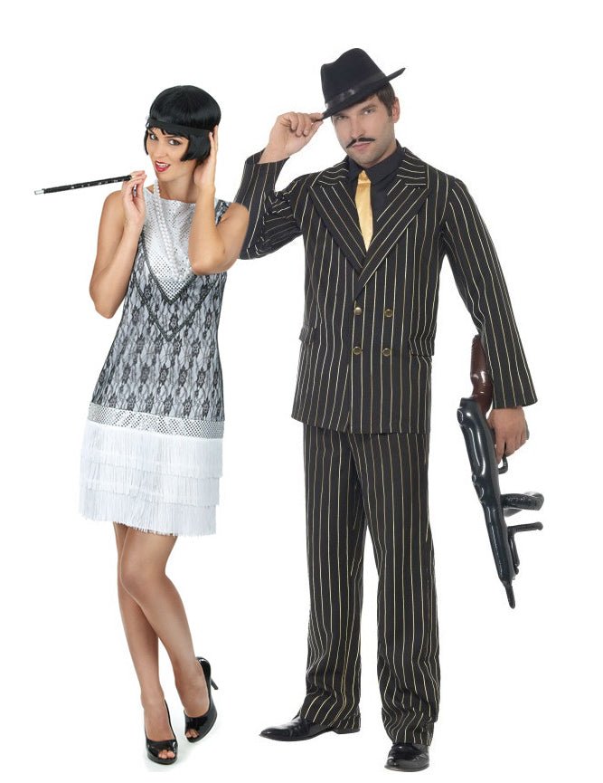 Déguisement de couple gangster charleston chic adulte