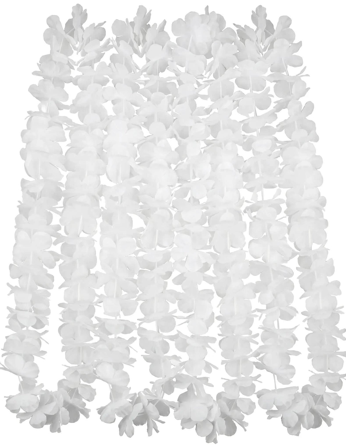 12 Colliers hawaï blanc