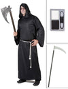 Reaper kostuum pack met zeis en schmink voor volwassenen