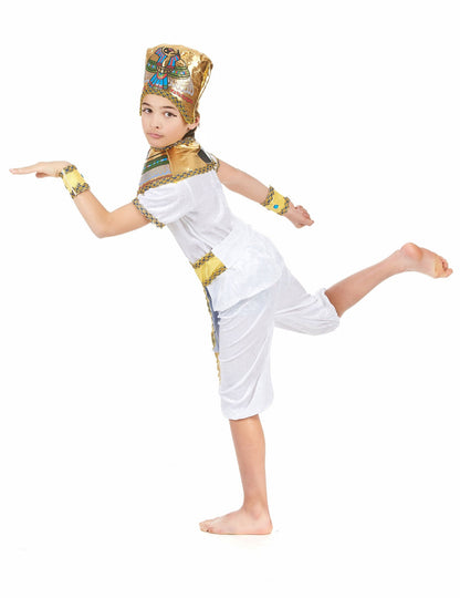 Déguisement de couple egyptien père et fils