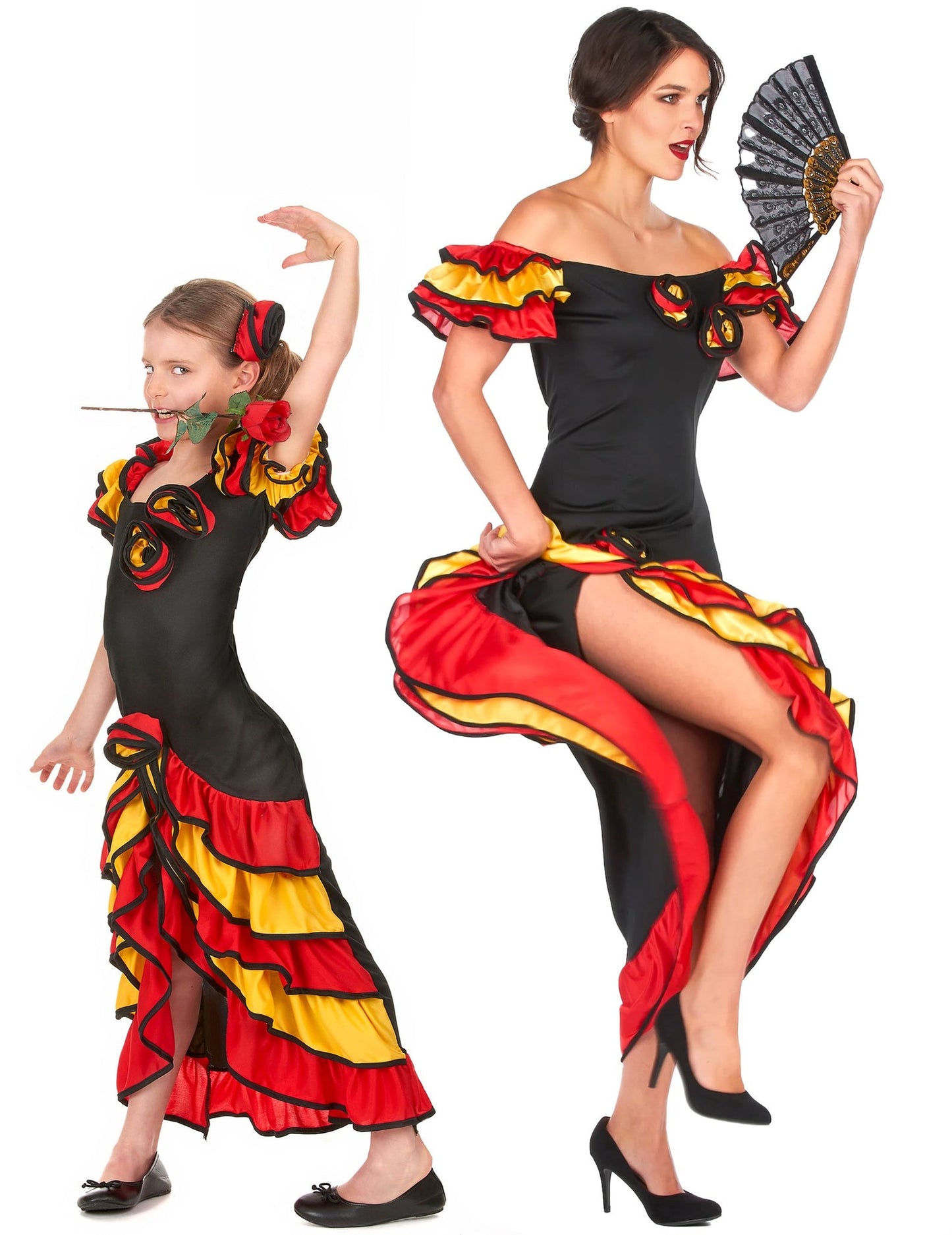 Flamenco danseressen kostuums Moeder en Dochter
