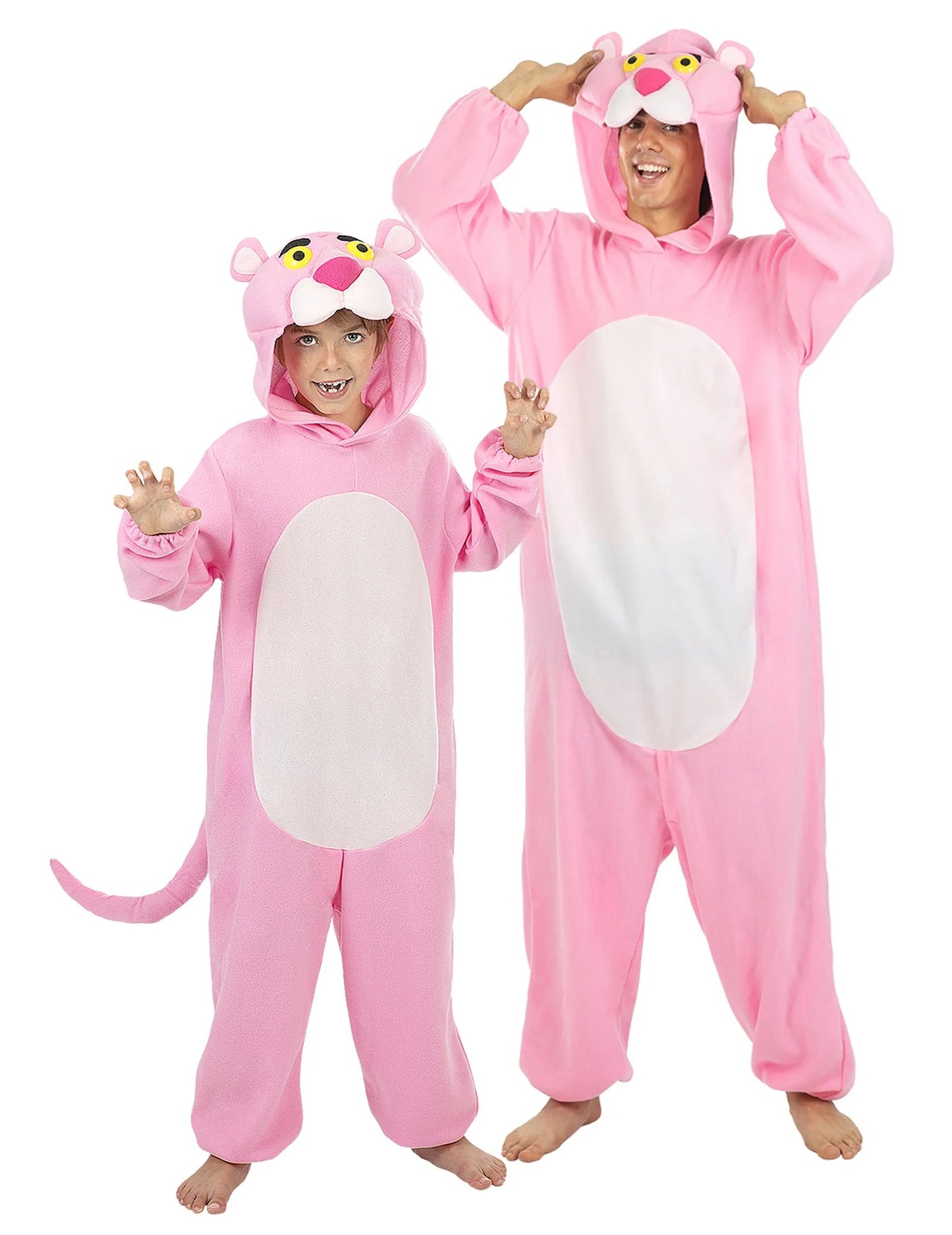 Roze panter kostuum volwassenen-kinderen
