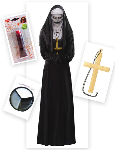 Pack déguisement nonne démoniaque femme