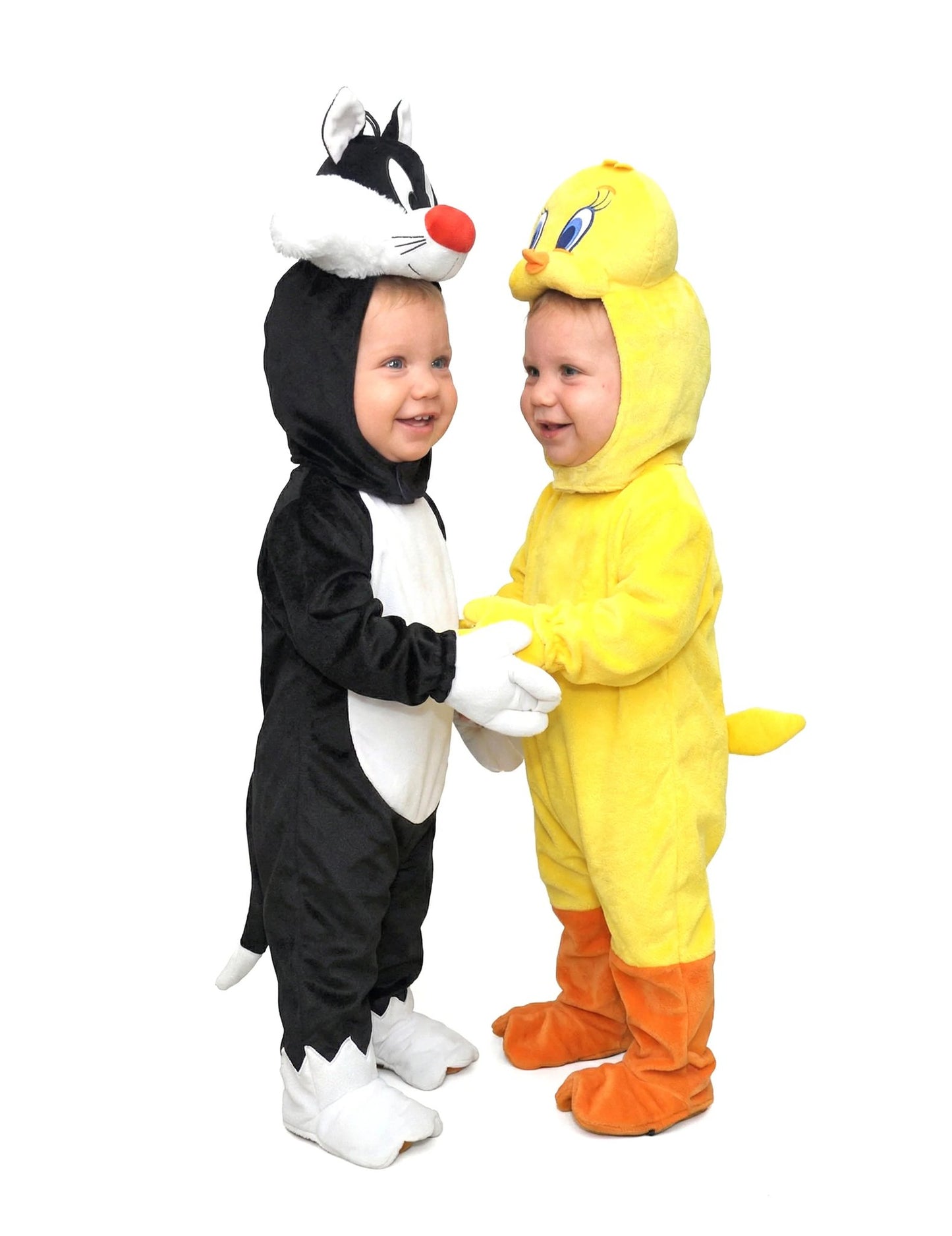 Tweety™ en Sylvester™ koppelkostuum voor baby's en kinderen