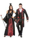 Déguisement de couple vampire rouge et noir Halloween