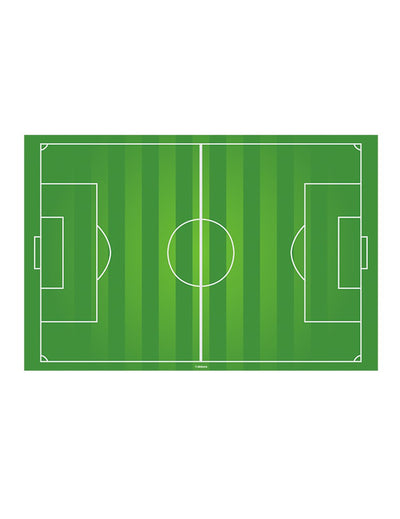 Décoration azyme terrain de foot pour gâteau vert