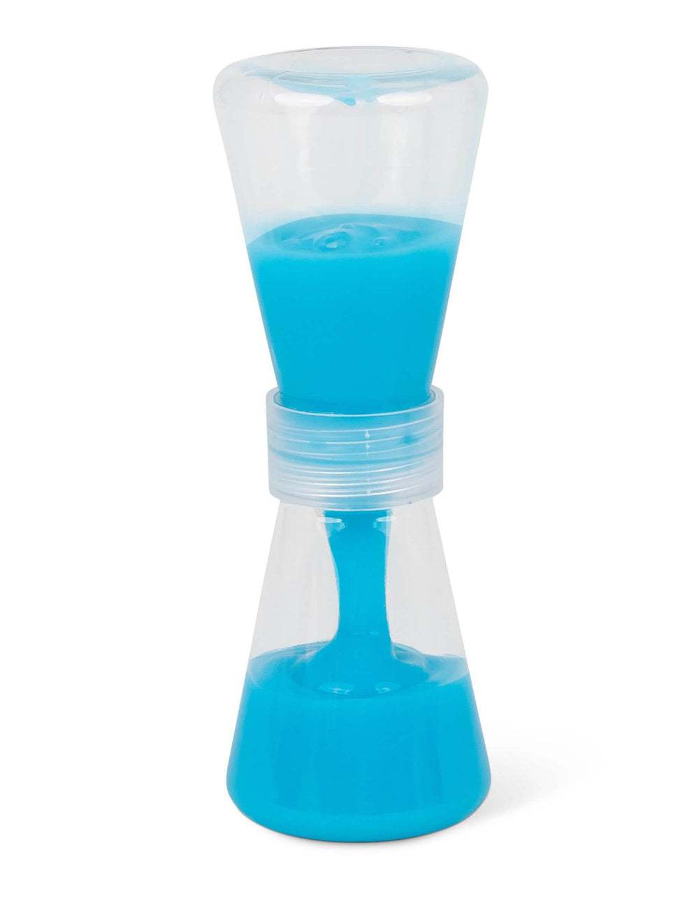 Coloris bleu du sablier slime fluide