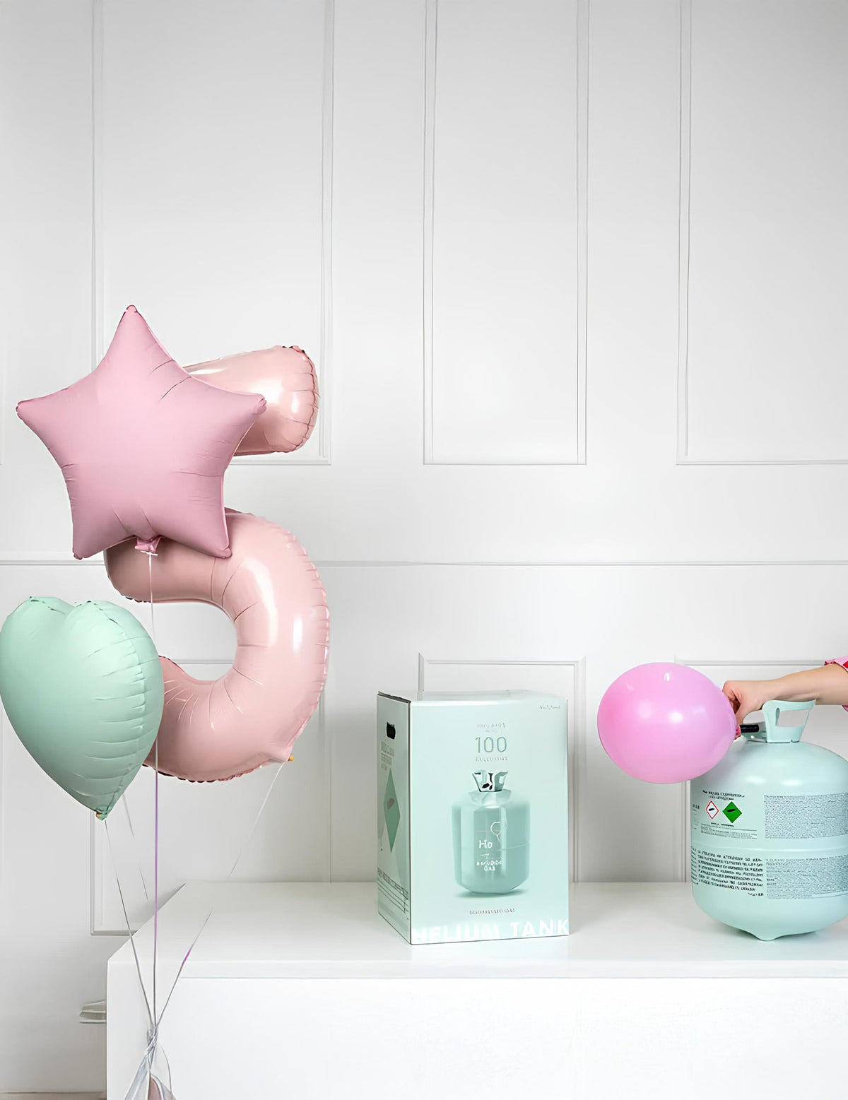 Extra grote heliumfles voor maximaal 90 ballonnen