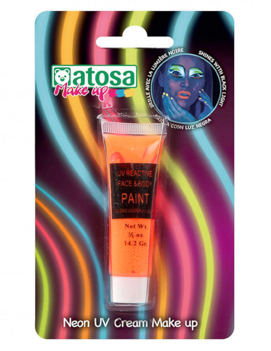 Neon oranje UV make-up tube