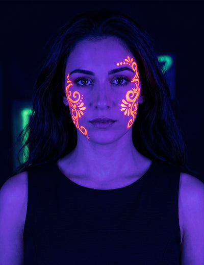 Neon oranje UV make-up tube