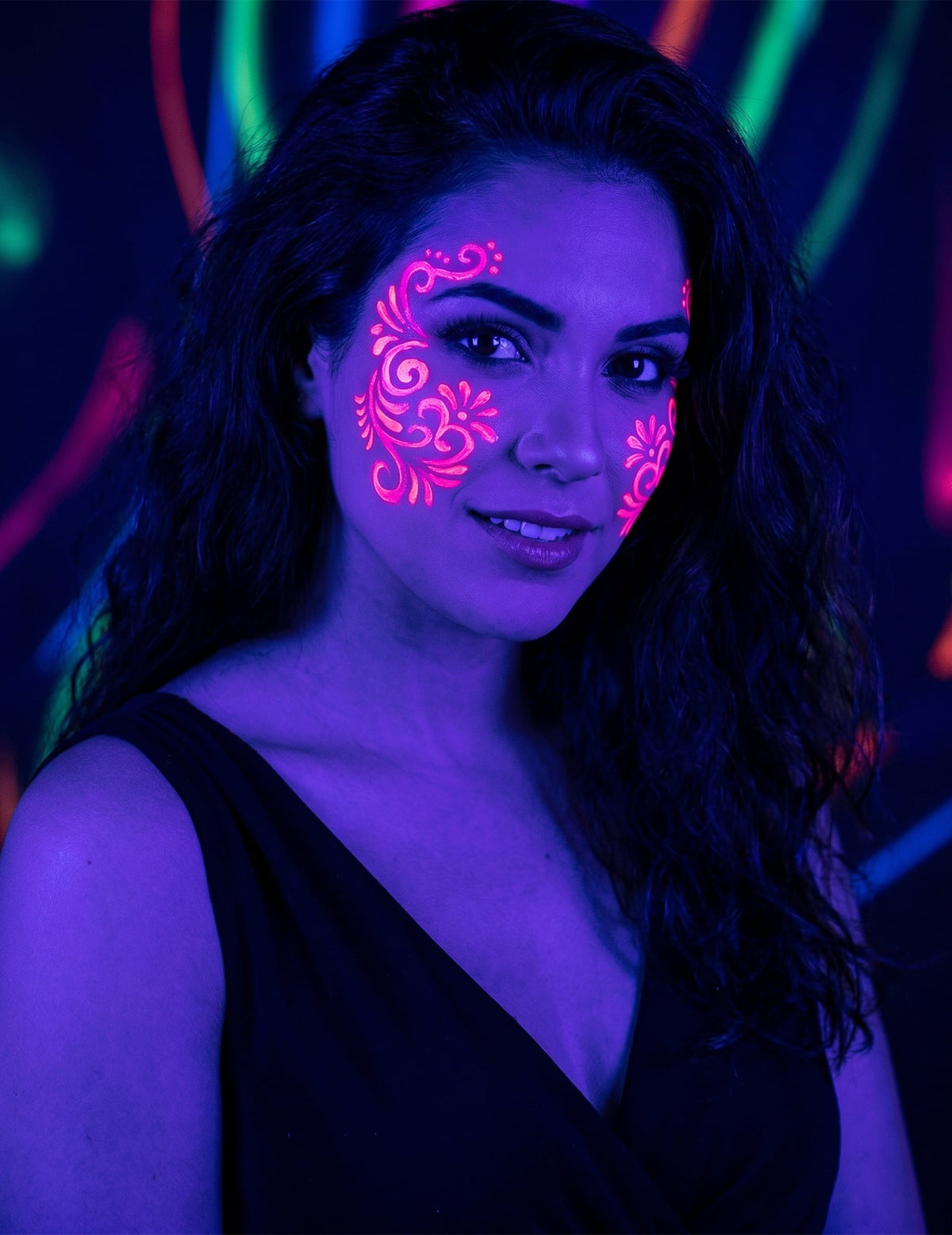 Neon roze UV make-up tube