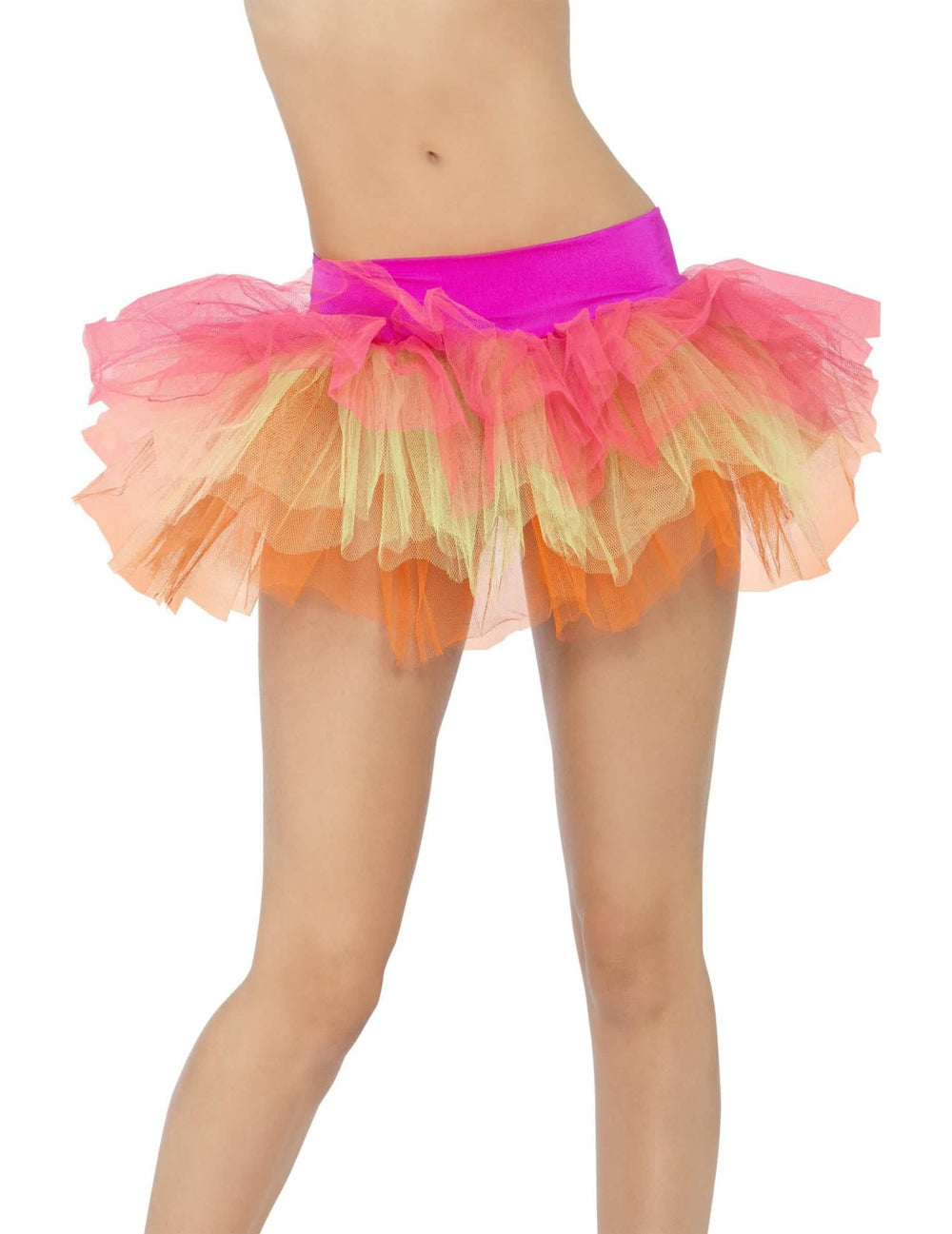 Close-up van de tulelagen van de ballerina-tutu voor dames