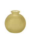 Vase en verre ciselé style bohème coloris pistache