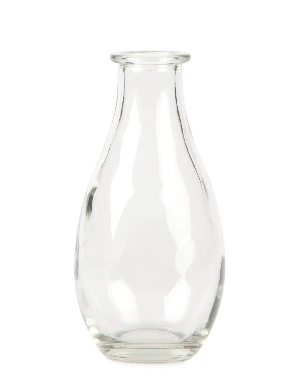 Vase soliflore en verre pour décoration de table transparent