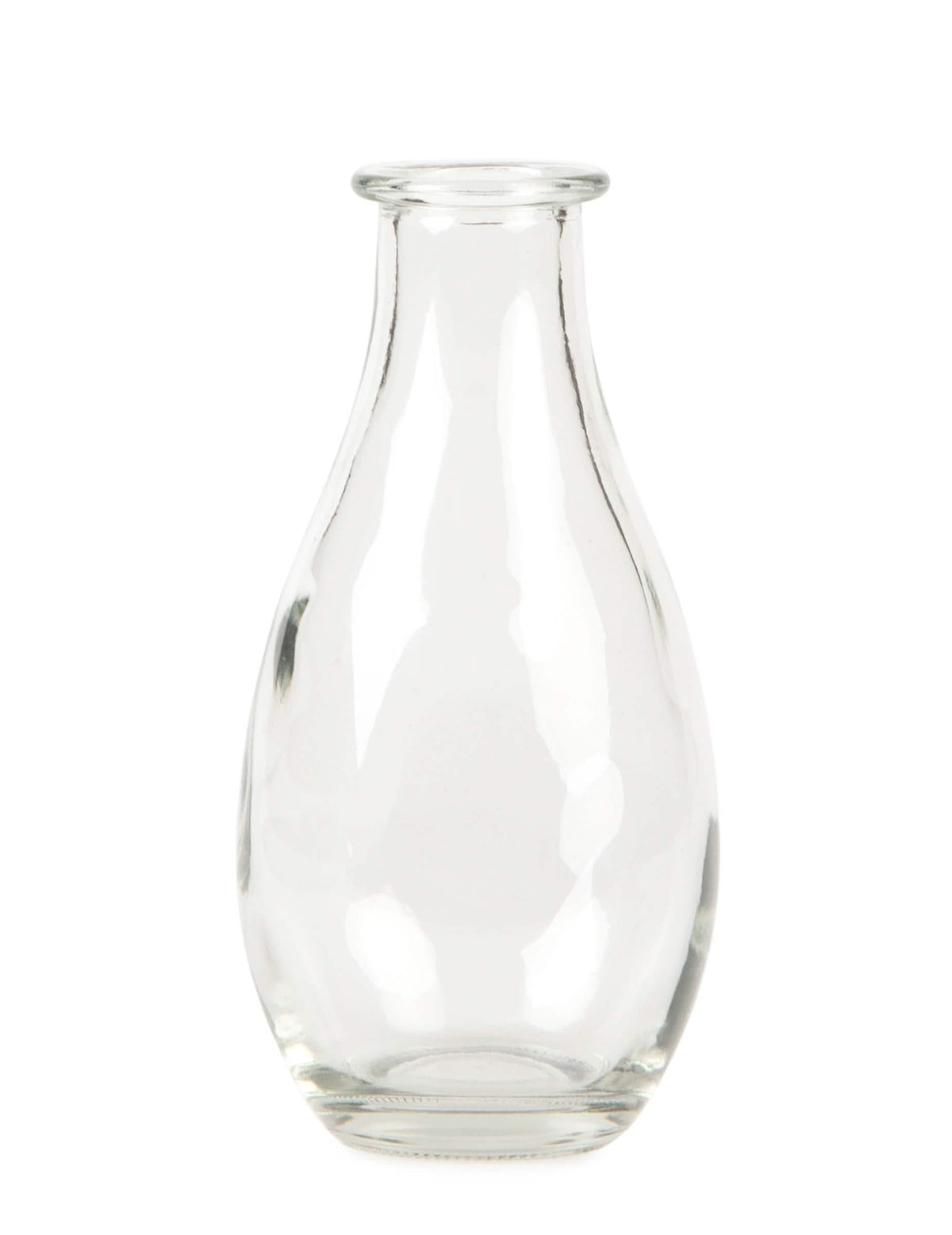 Vase soliflore en verre pour décoration de table transparent