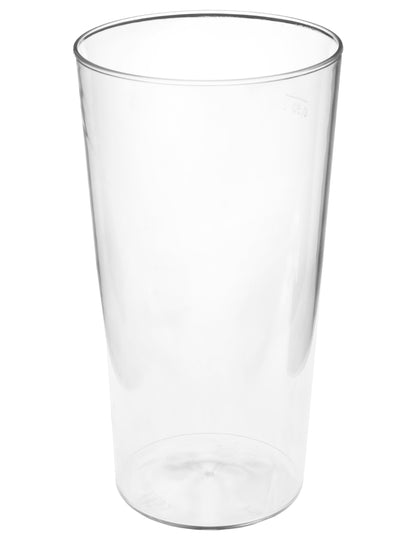Conisch bierglas van transparant plastic 60 cl