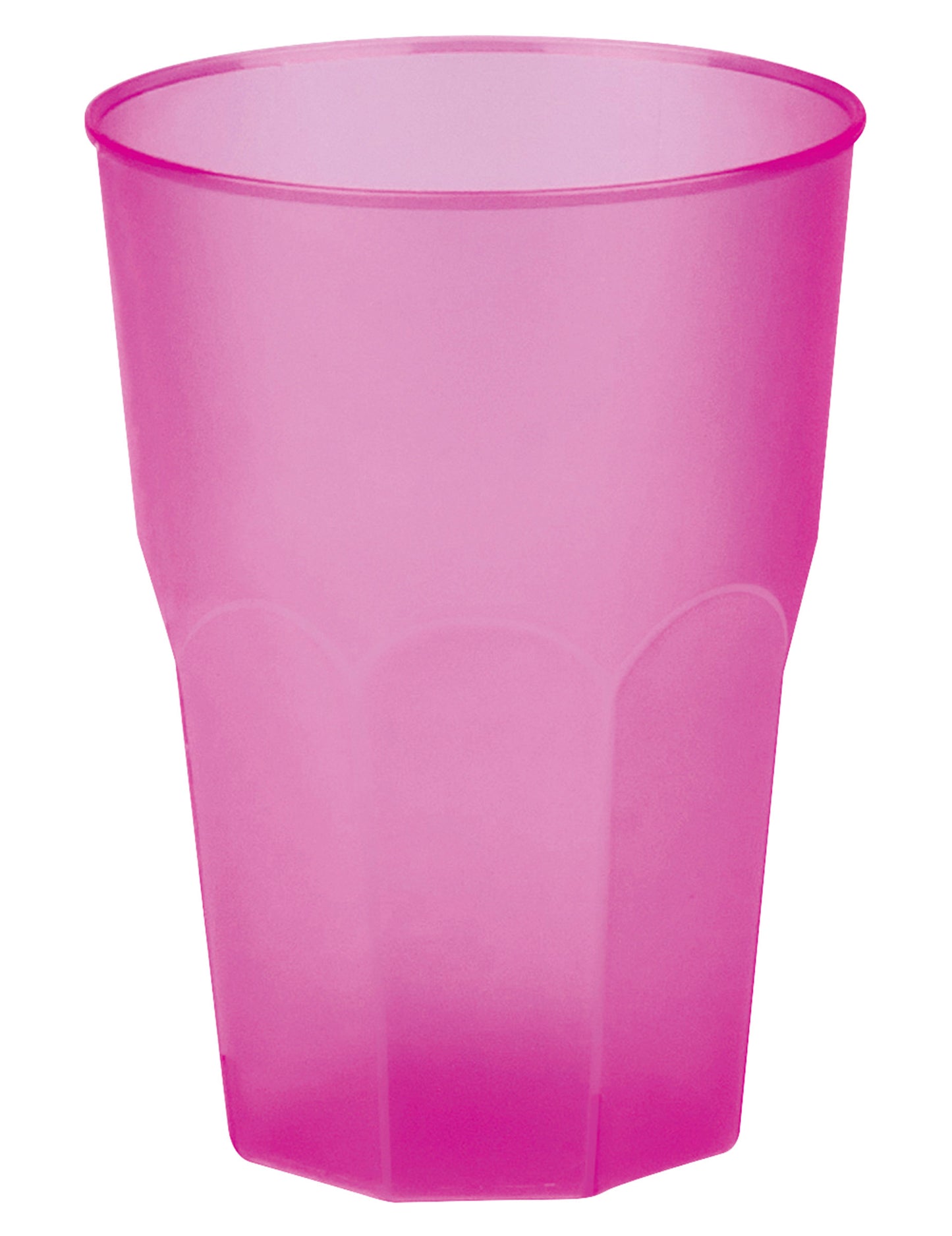 Fuchsia gematteerde plastic beker 42 cl