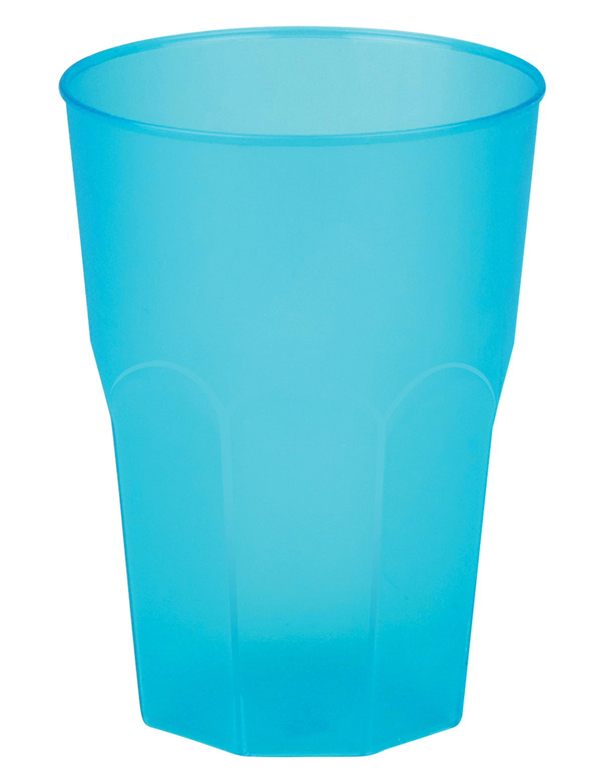 Turquoise gematteerde plastic beker 42 cl
