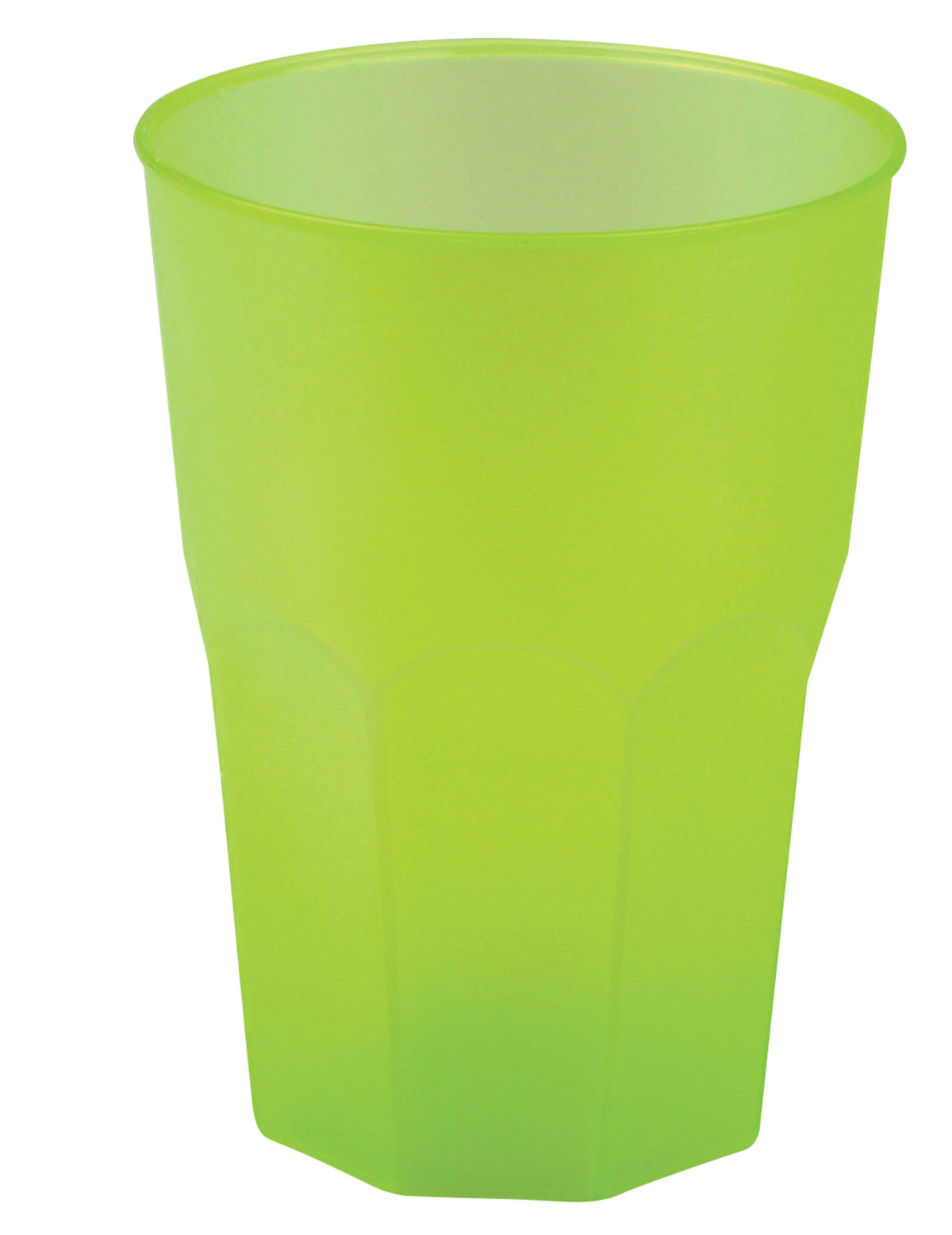 Appelgroene gematteerde plastic beker 42 cl