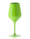 Wijnglas op voet plastic groen 47 cl