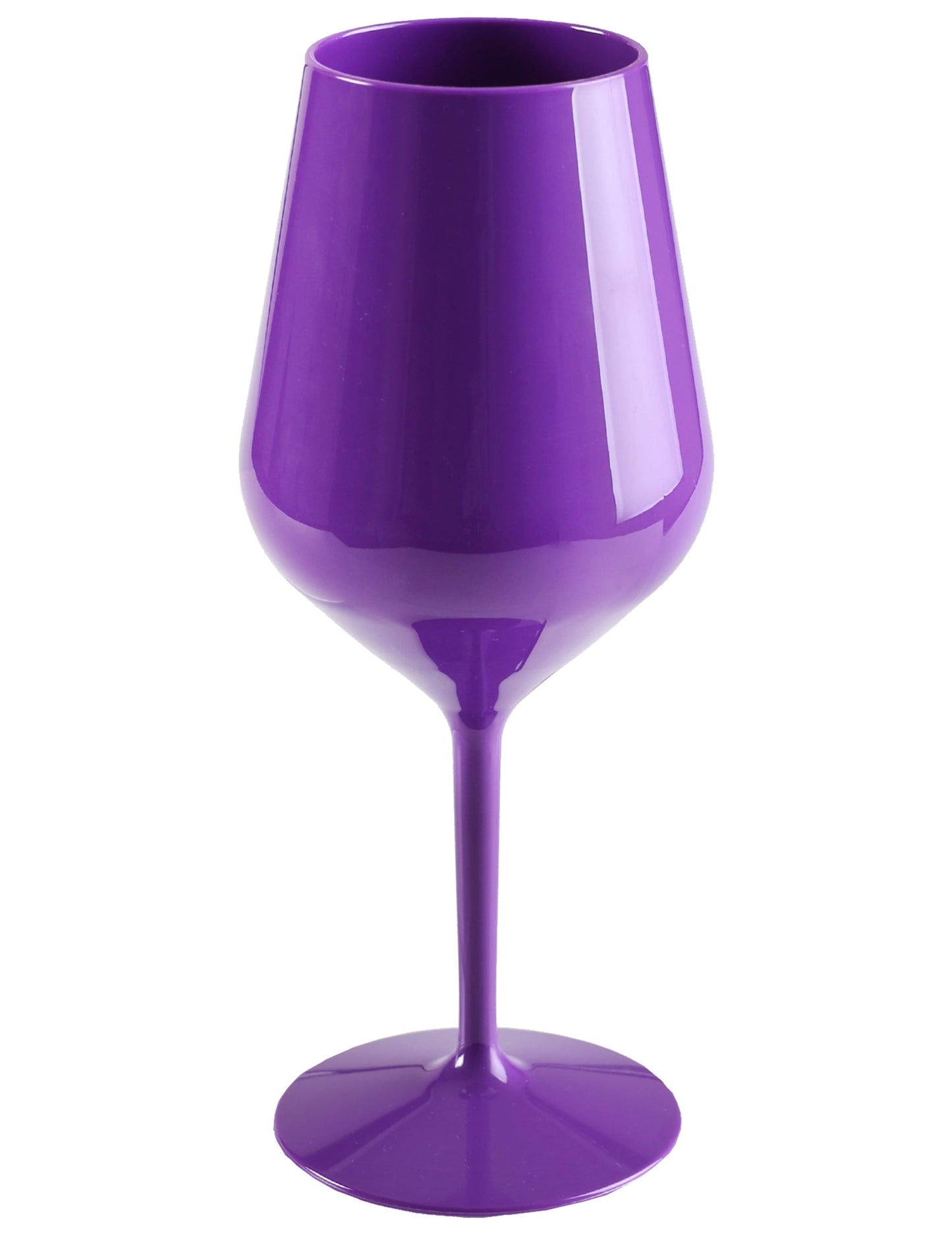 Verre à vin sur pied plastique violet 47 cl