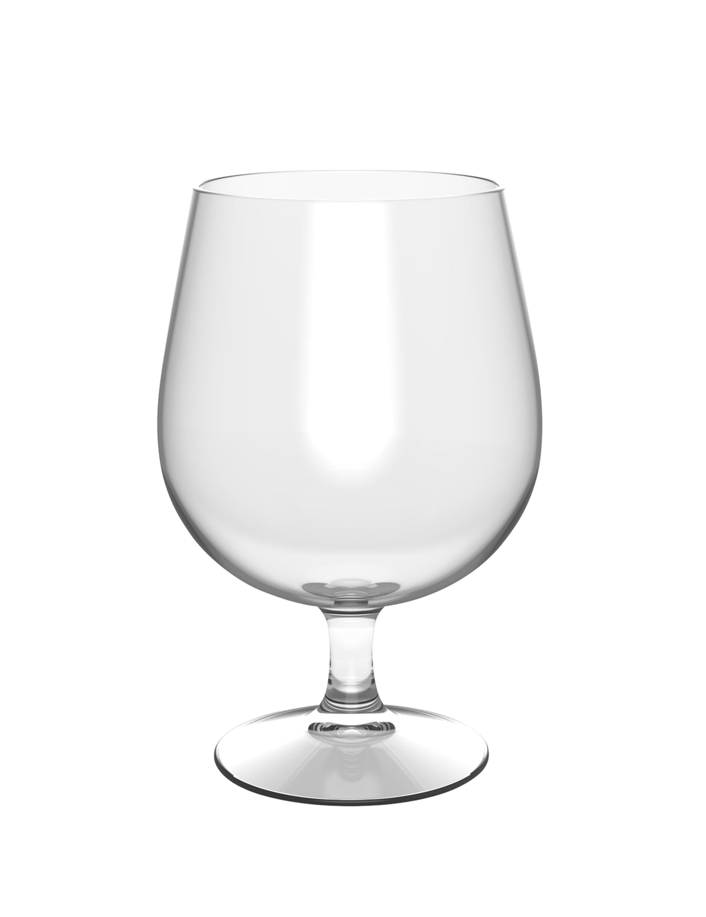 Bierglas ballonmodel transparant plastic 52 cl