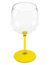 Geel plastic cocktail balloon glas 58,2 cl