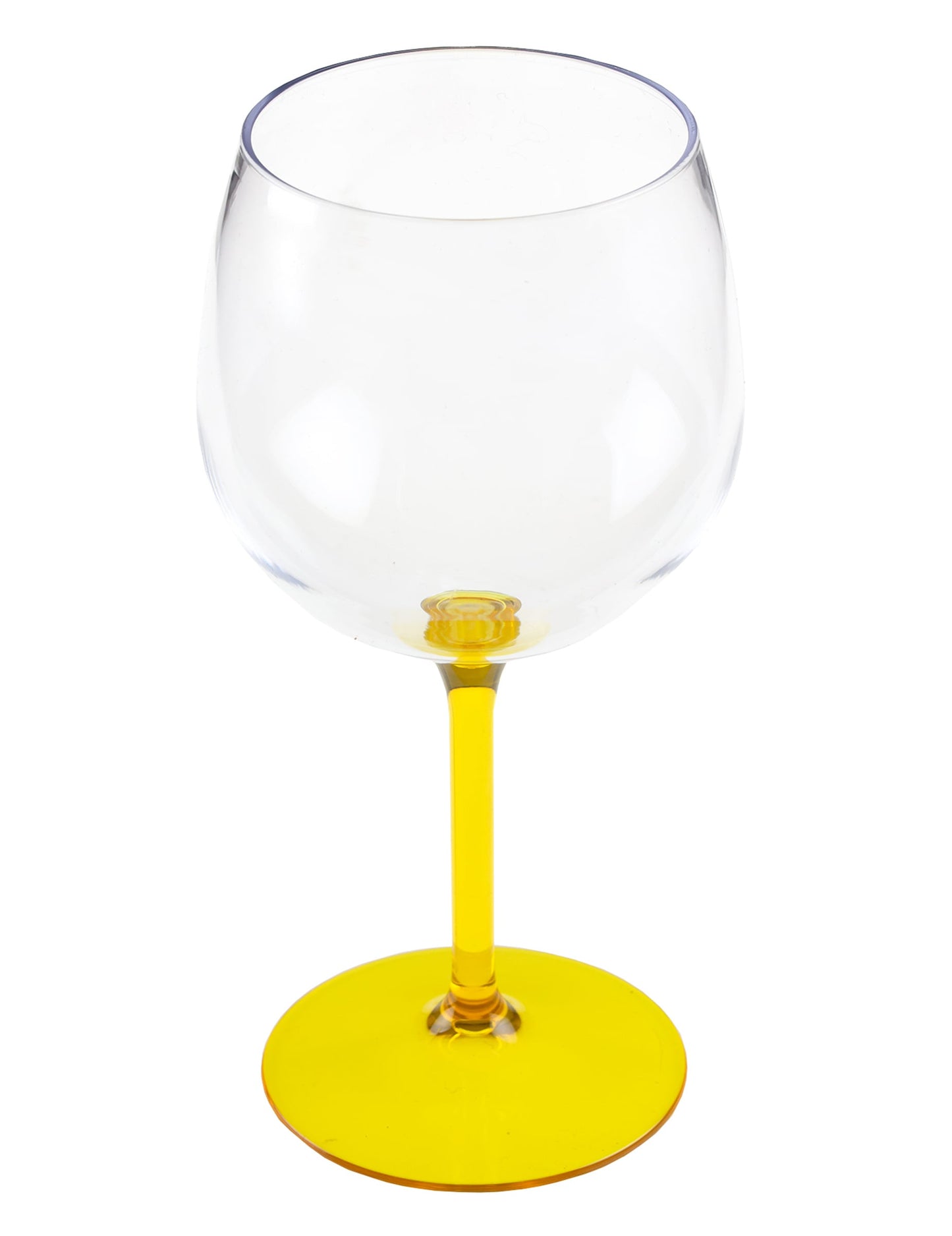Verre ballon cocktail plastique jaune 58,2 cl