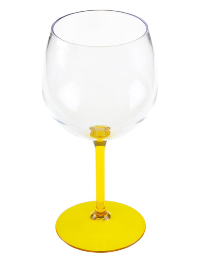 Geel plastic cocktail balloon glas 58,2 cl