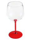 Rood plastic cocktail balloon glas 58,2 cl