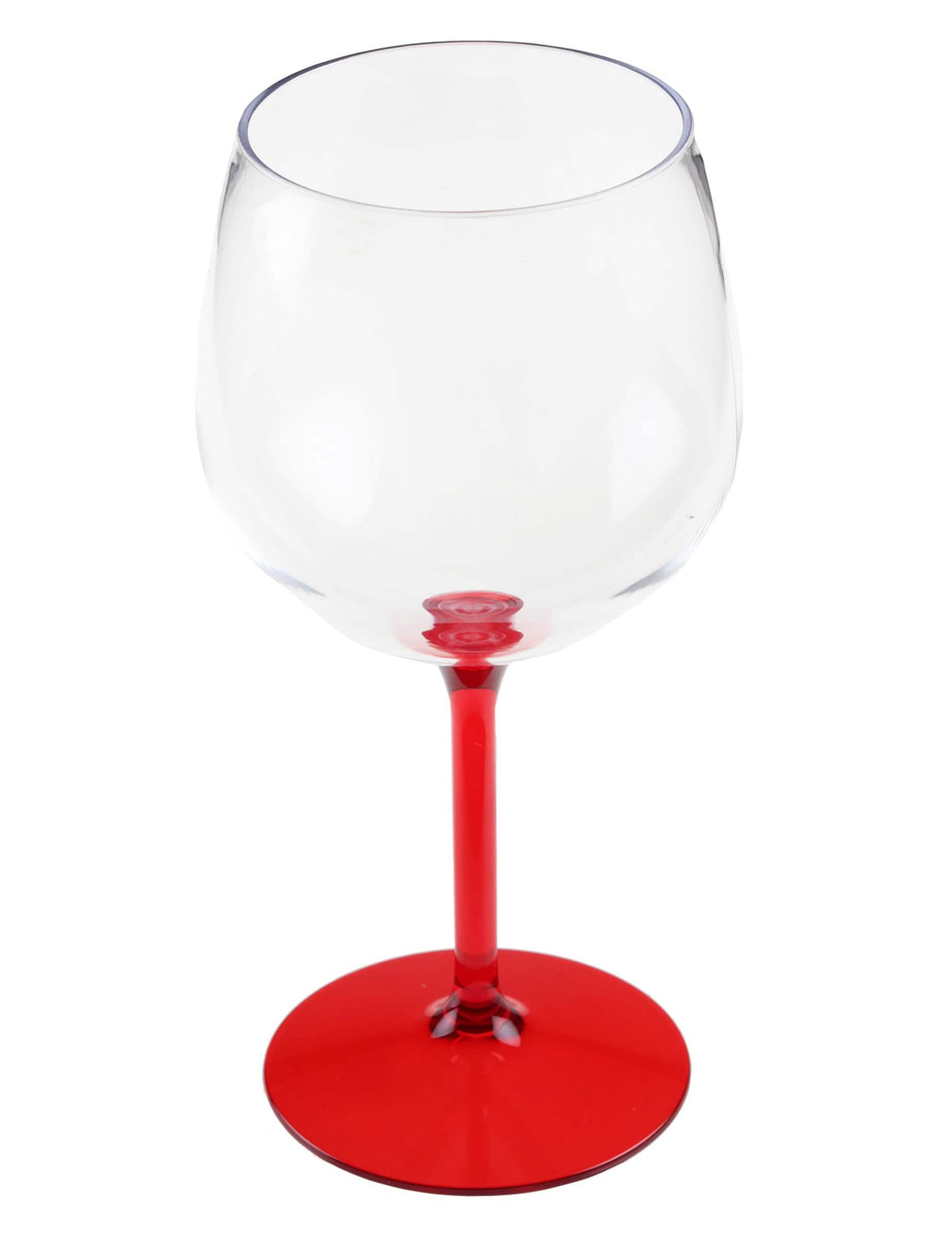 Verre ballon cocktail plastique rouge 58,2 cl