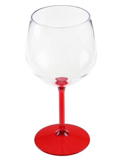 Rood plastic cocktail balloon glas 58,2 cl