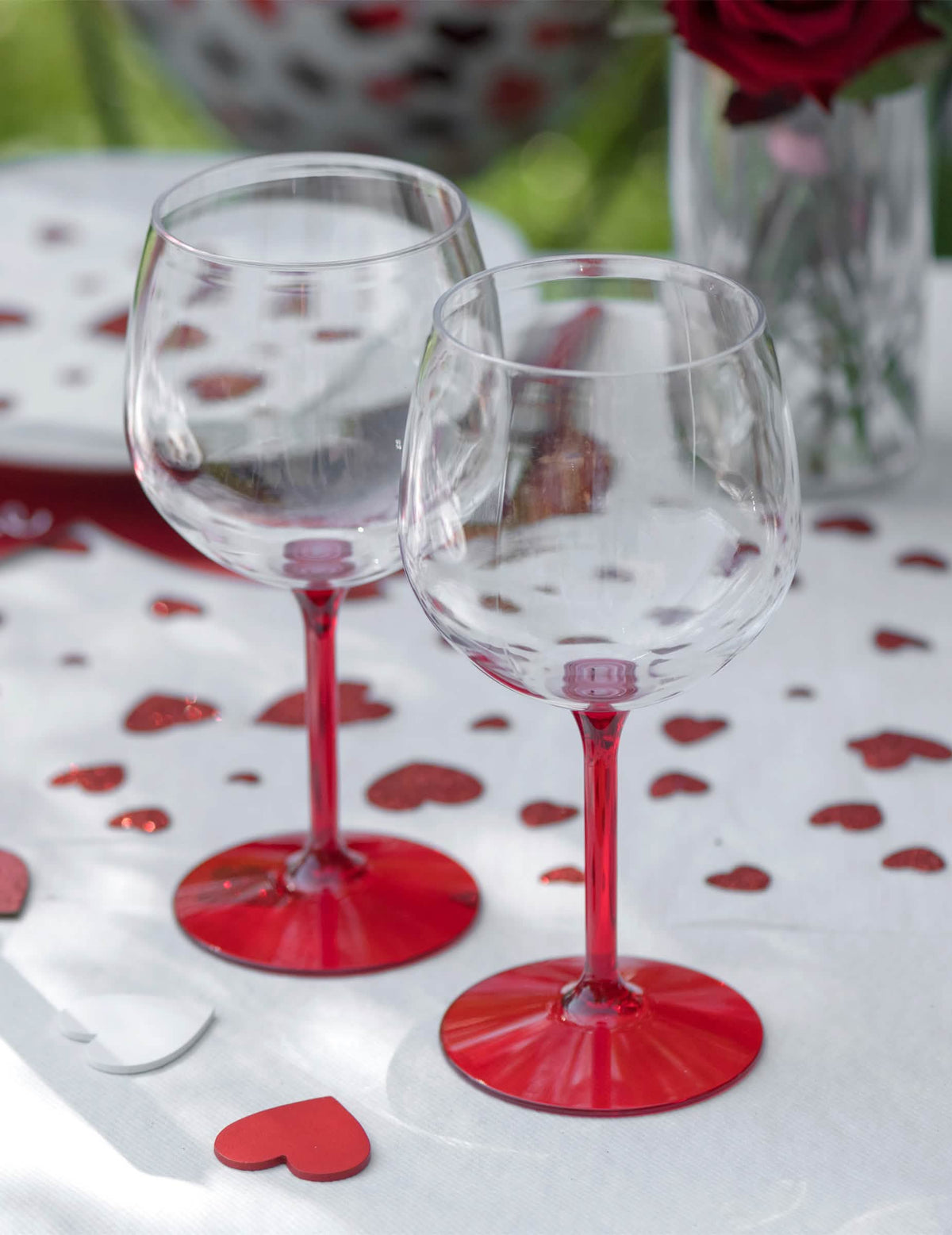 Verre ballon cocktail plastique rouge 58,2 cl