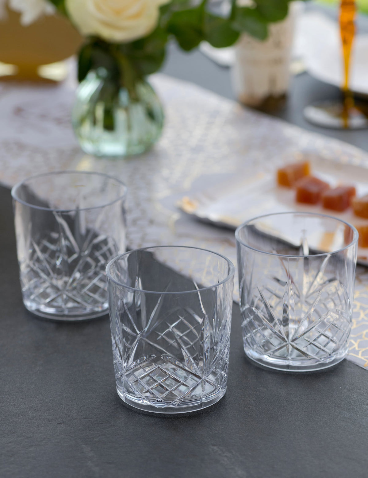 Transparant plastic glas 32,5 cl