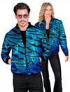 Paillettenjas blauwe golf volwassenen